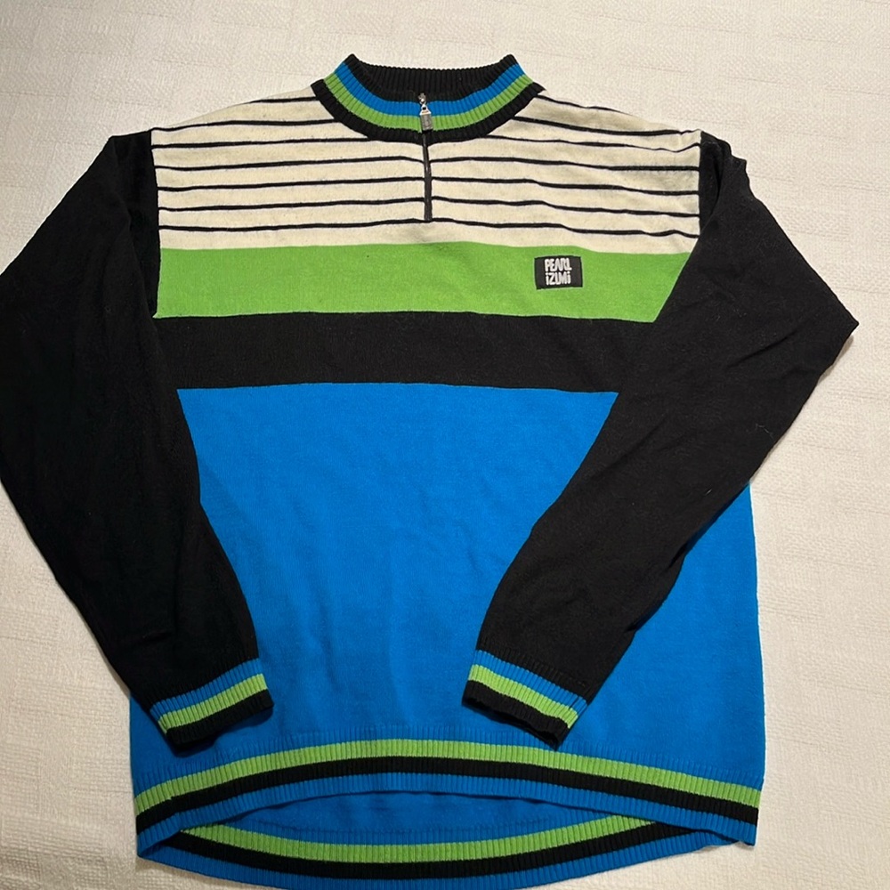 Vintage Pearl Izumi long sleeve wool cycling jersey